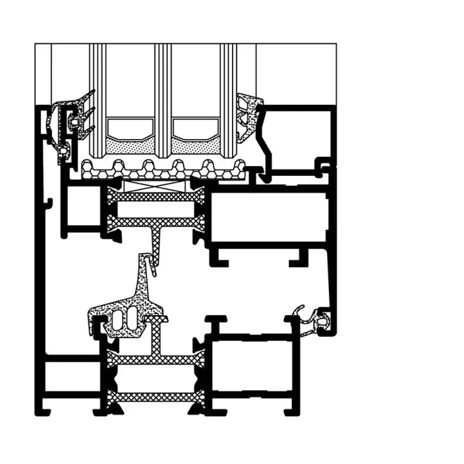 Sistem etanșare și vitraj acustic ferestre aluminiu 65mm