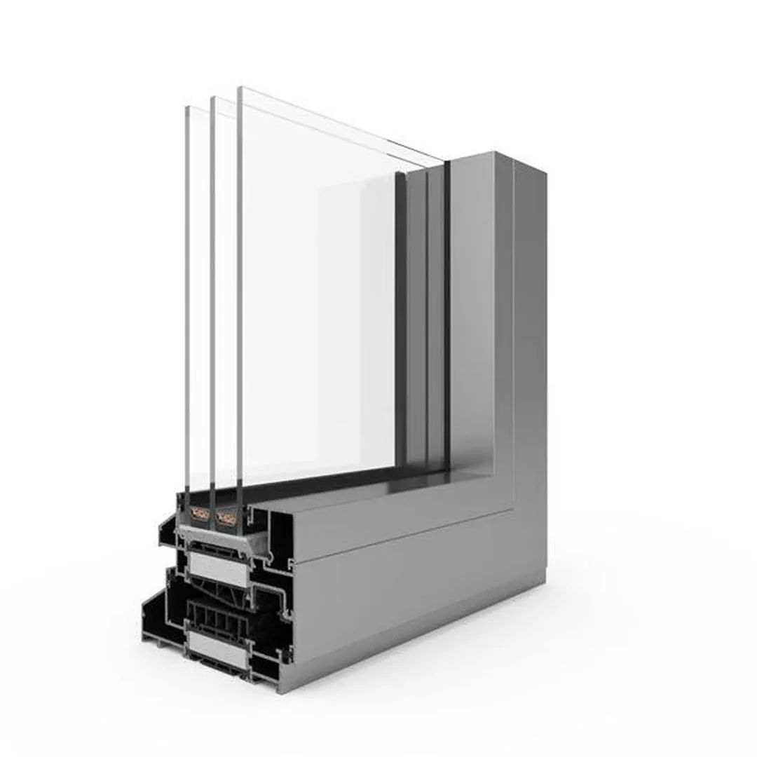Secțiune profil multicameral cu barieră termică 110mm Decalu Steel